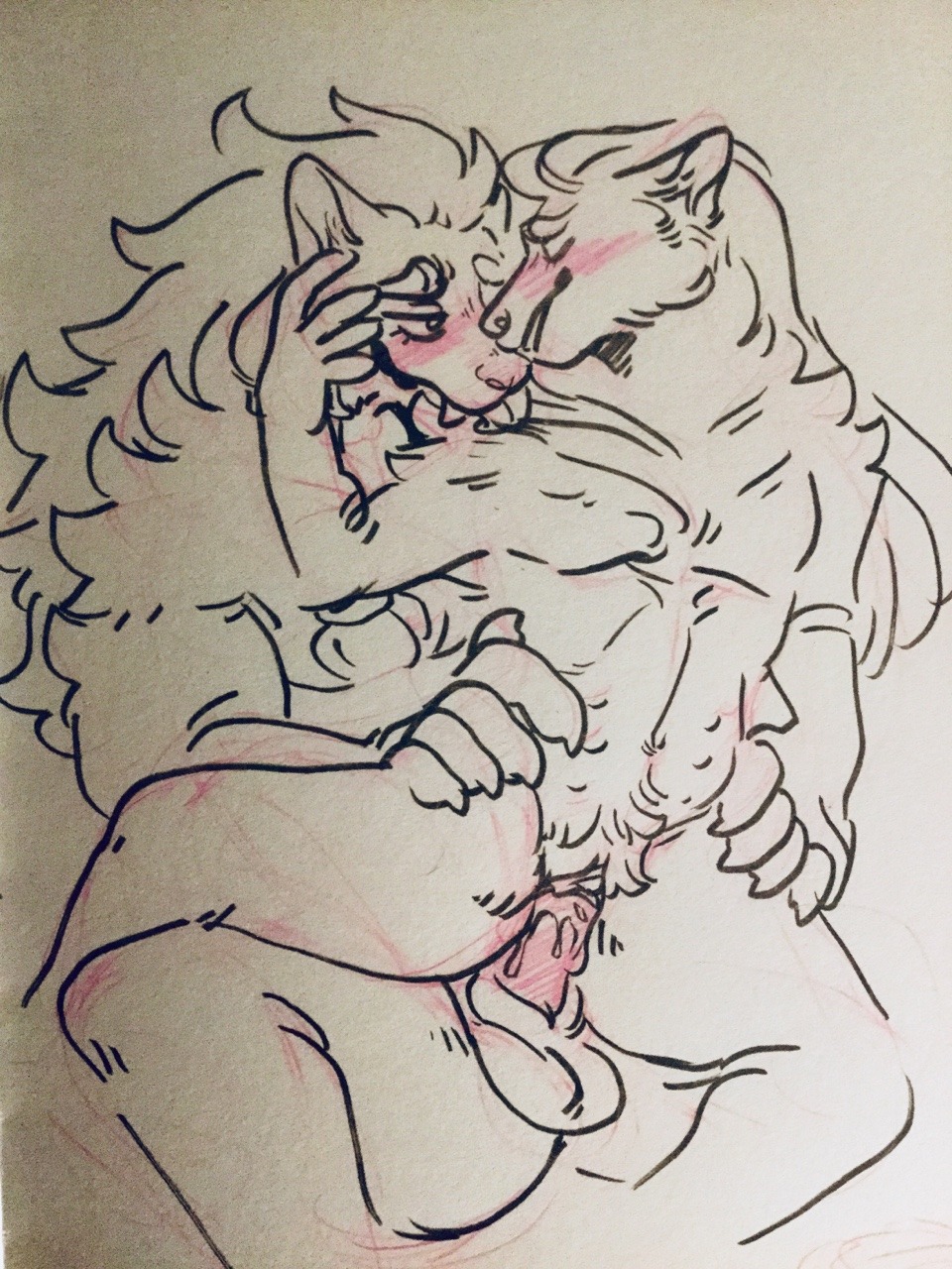 fluffyboobs:  Haven’t drawn these two in a while!!  I’ve changed them a lil so