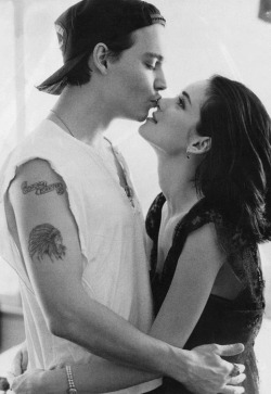 simplicitydarling:  Johnny and Winona. 