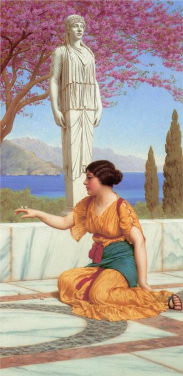 Ancient Pastimes (1916). John William Godward.