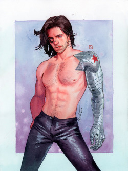 kevinwada:  Bucky Barnes Flame Con 2018 commission 