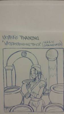 jay-marvel:  sun1sol: Katara’s Training!  My touch in the ATLA world with Katara’s water bending powers put to good use!  I tried my best with water lines but I will fix it all through digital coloring, once I get it that is, in the mean-time enjoy