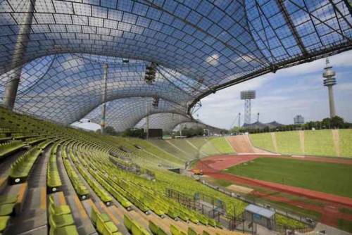 Munich Olympic StadiumBy Frei OttoGerman architect and structural engineer Frei Otto (31 May 1925 – 