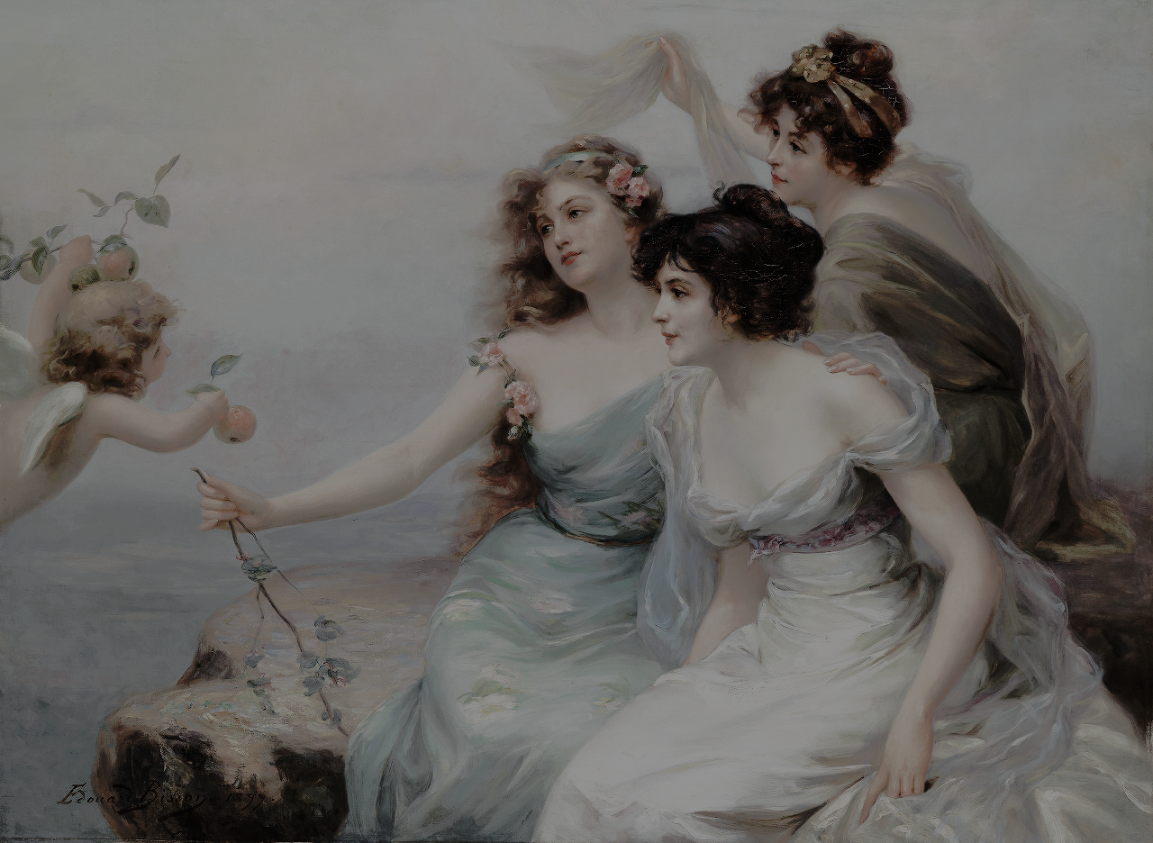 kaladandeqar:Édouard Bisson Die drei Grazien, 1899.Oil on canvas, 97 x 130 cm.