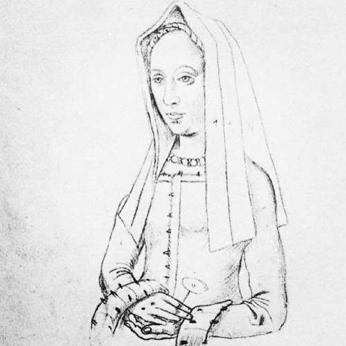 video-et-taceo:Sketch of Princess Margaret Tudor (also Queen Consort of Scotland). Date and artist u