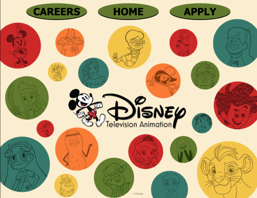 lucilequiquempois: maroontails73: wingedartist28: DISNEY TELEVISION ANIMATION OFFICIAL JOB SITE NOW 