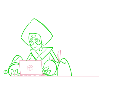 sketchedatrocities:Peridot is not enjoying