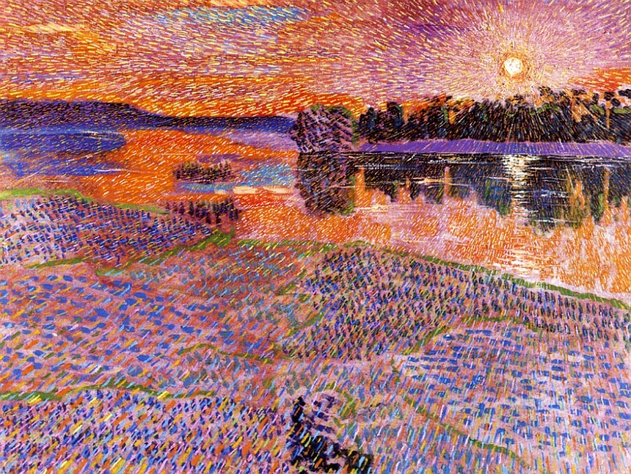 dappledwithshadow:  Sunset on the DnieperVladimir Baranoff-RossineDate unknownPrivate