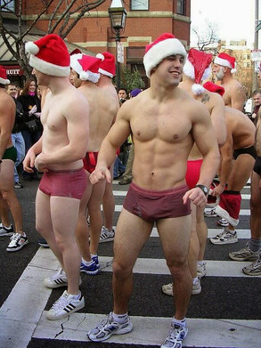 Look at what Santa left you under the tree: the best of the best pics from Santa Skivvies Runs of 2013. Merry Christmas and we hope you enjoy this holiday feast for the eyes!  Boston Speedo Run Tampa Speedo Run San Francisco Speedo Run Chicago Speedo