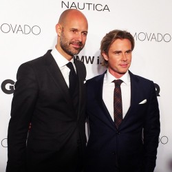 gqfashion:  GQ VP and Publisher Chris Mitchell and Sam Trammell tonight at #GQFund