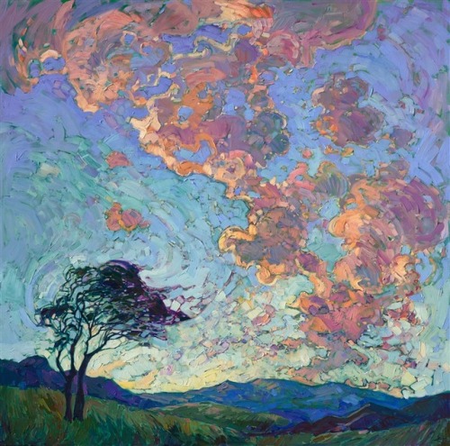 Art by Erin Hanson1. Lilies at Dawn2. Lupin Hills3. Magenta Oaks4. Mariposa Blooms5. Mendocino Coast