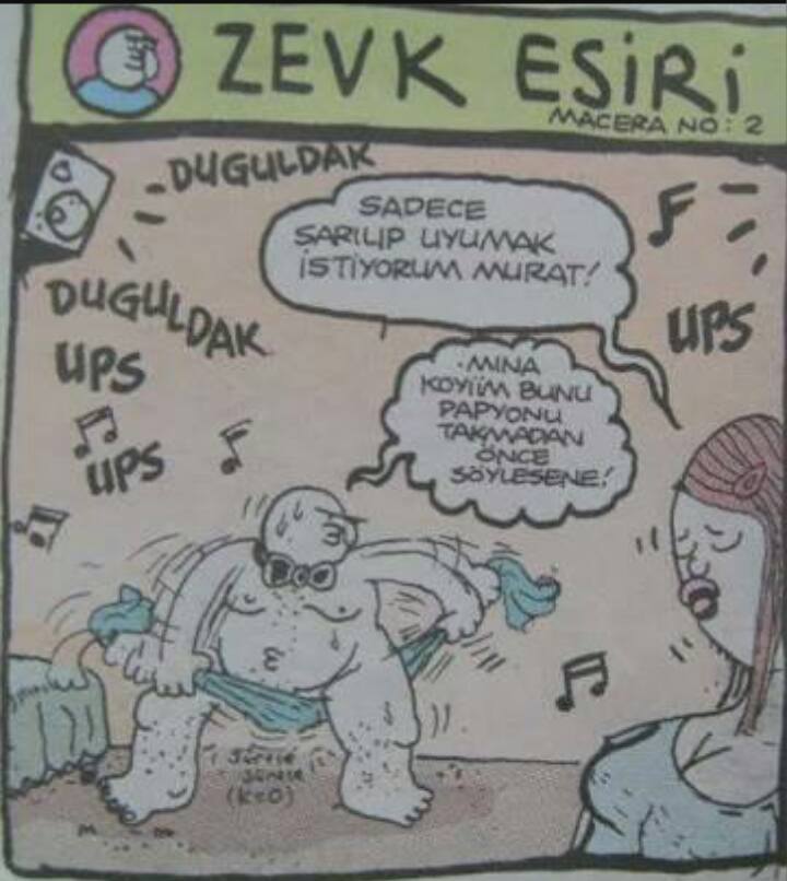 - Sadece sarılıp uymak...