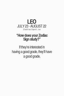 zodiacspot:  How does your Zodiac Sign study?