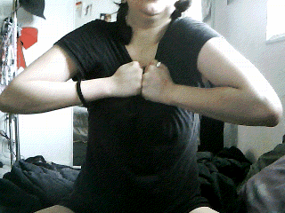 notmysecret:  don’t mind the pudge, having a fat day.  Find more “Rip clothes” gifs at:ripclothes.tumblr.com