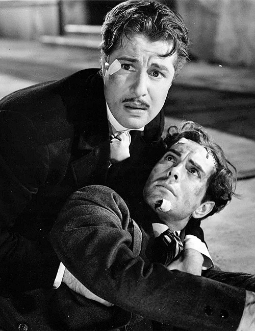 Don Ameche and Tyrone Power in In Old Chicago (Henry King, 1937)