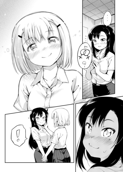 yurimother: yurimother:  ☆      ☆      ☆      ☆      ☆Original Artwork: 幼なじみ百合(？)漫画その1 By Artist: garun  In honor of trans day of remembrance  