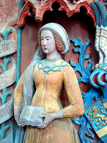 Tomb epitaph of Countess Adriane von Nassau, 1477, Hanau, Hesse