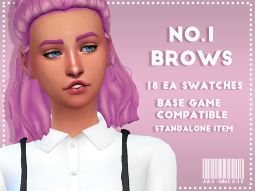 awsimmer92: Brow Set! I have been in the need of some new brows so I decided to make some! DOWNLOAD 