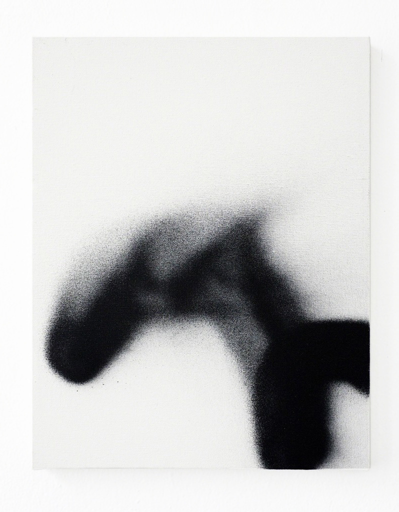 mentaltimetraveller:    Anne-Lise Coste,   m LI, 2012Spray paint on canvas13 4/5