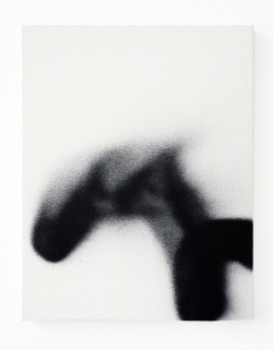 Mentaltimetraveller:    Anne-Lise Coste,   M Li, 2012Spray Paint On Canvas13 4/5