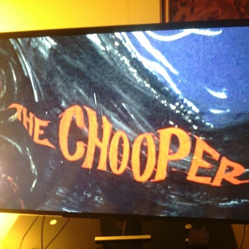 Spending the night with #joebobbriggs and listening to his commentary for #thechooper.