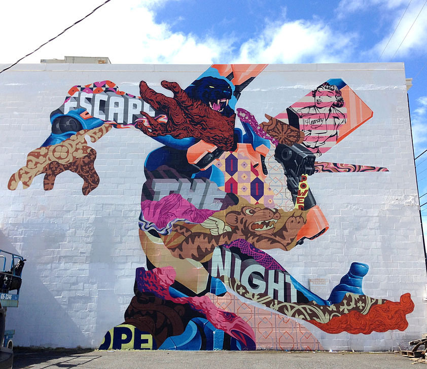 crossconnectmag:  Oversized Wall Murals by Tristan Eaton  Born in Los Angeles in