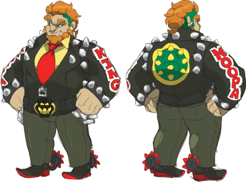 snailofapproval: humanized bowser concept