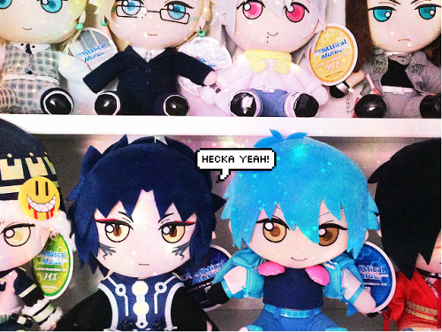 aoba-sann:  REPOST SINCE OLD ONE GOT DELETED FOR NO APPARENT REASON OTHER THAN TUMBLR HATES ME DRAMAtical Murder plushie giveaway! What you will get!:  1st place: Three plushies as to ever fits your fancy! 2nd Place: Two plushies to ever fists your fancy!