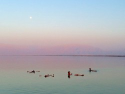 quickweaves:Dead Sea, Palestine under the Moon