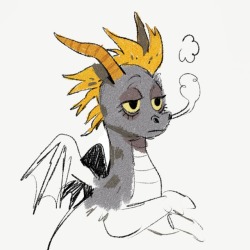 cptnhanni: doodling spyro in between work