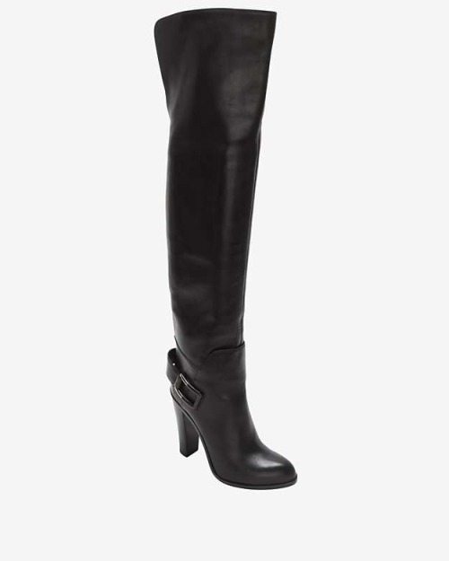 High Heels Blog wantering-luxe: Sergio Rossi Otk Back Slit Leather Boot:… via Tumblr