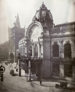 lostandfoundinprague:  Prague, Municipal House by K.Bellmann, 1912 