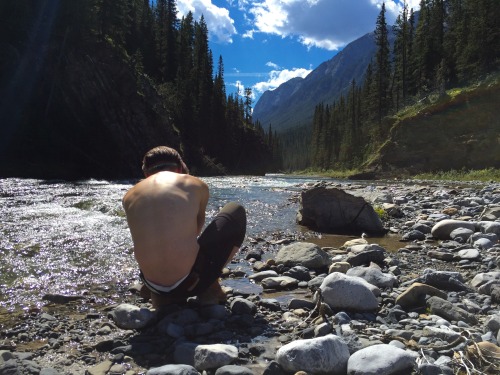 diaperedhipster:Got some fun photos using my neutral density filters hiking on a trail in Banff toda