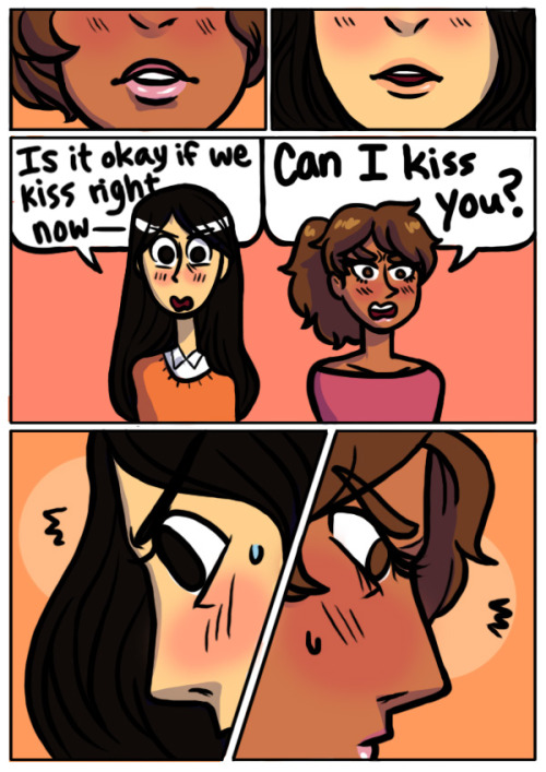 trianglart: Awkward First Kisses are my ultimate weakness