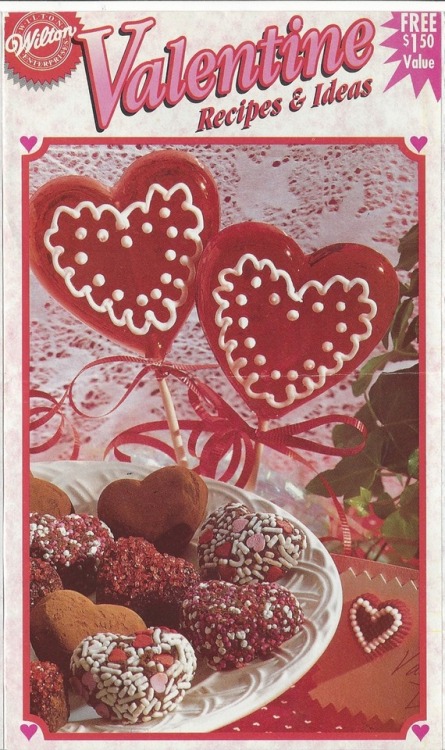 churchnotmadewithhands: scans from a valentines day recipes leaflet that was in a 90s cooking magazi