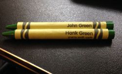 awittycliche:  We named our own crayons at the Crayola factory. 