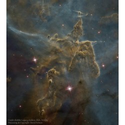 Mystic Mountain Dust Pillars #Nasa #Apod #Carina #Nebula #Dust #Stars #Hubble #Universe