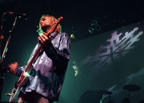 nirvananews:Have another.. New photo of Kurt Cobain live in Slovenia, 1994. [x]