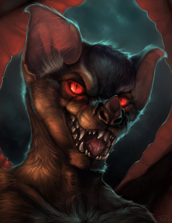 Untrustworthy - by Rhyu The details on this (and this artist&rsquo;s work in general) are amazing! Also, bats are awesome.