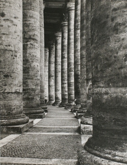Rome, Columns, Photo by Lisette Model, 1953-55