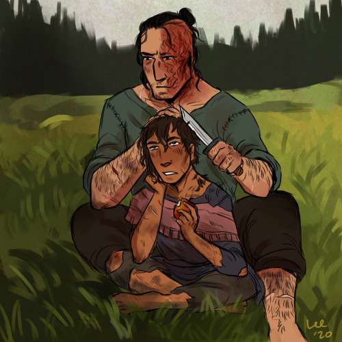 gaystannis: sandor and arya for @flapjacku! dog dad & murder daughter bonding as sandor practice