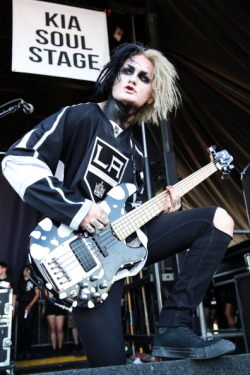 joshbalzz:  Devin Sola (Ghost) from Motionless in White Vans Warped Tour 2014, West Palm Beach, FL