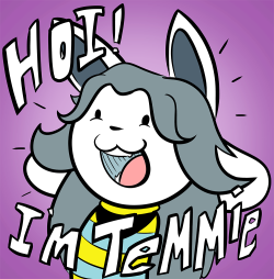 lizwuzthere:  If you don’t love Temmie, ur rong :U #epilepsy warning #gif 