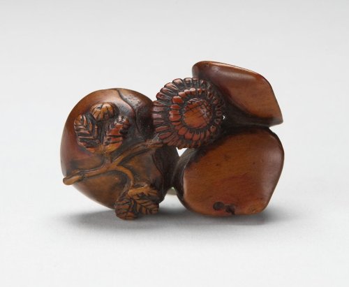 mia-japanese-korean: Three chestnuts, Masano, late 19th century, Minneapolis Institute of Art: Japan