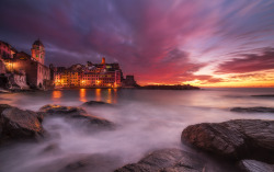 wrd500px:Vernazza on Fire by Luca Benini