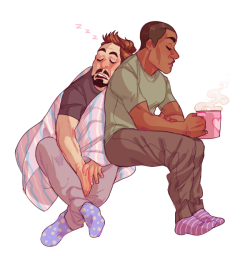 zeeewa:  tony sleeps all over his friends