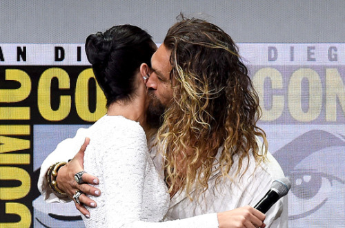 Jason Momoa with the cast of Justice League @ Warner Brothers Panel, Comic-Con International, San Di