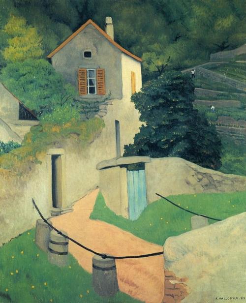 lilacsinthedooryard: Felix Vallotton (Switzerland/France, 1865-1925) A Vallon Landscape 1923 https:/