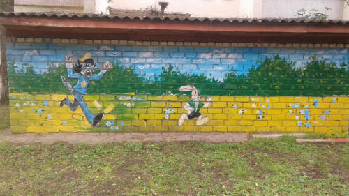 In 2017, When I Worked In A Kindergarten, I Decorated The Walls There. Here You Can See The Composition