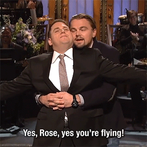 365daysinalife: nbcsnl Leo’s the best at calming @jonahhill  nerves.