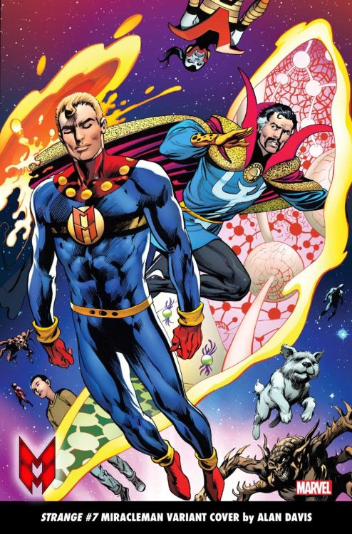 Strange #7 Miracleman variant cover by Alan Davis, celebrating Miracleman’s arrival to the MU.